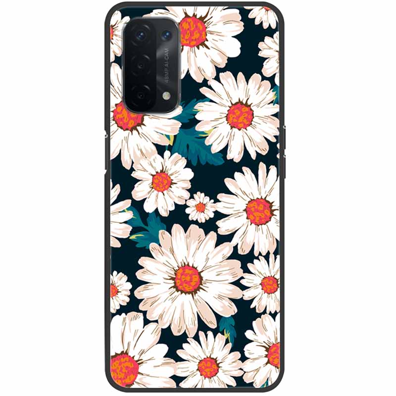 Для OPPO A54 5G A74 4G чехол силиконовый мягкий лист мраморный TPU задние крышки для OPPO A54S A16 A16S A96 A53S A53 чехлы A 54 бампер милый