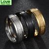 Vintage Roman Numerals Men Rings Temperament Fashion 6mm Width Stainless Steel Rings For Men Jewelry Gift