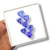 Eye Clean Natural Tanzanite Gemstone: AA+ Loose Trillion Cut Stone, Healing Gemstone.