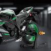 1/9 Kawasaki ZX10R Ninja Литой из сплава Модель мотоцикла Игрушечный транспорт Коллекция Звук и свет Внедорожный Мотоцикл Игрушки Машина