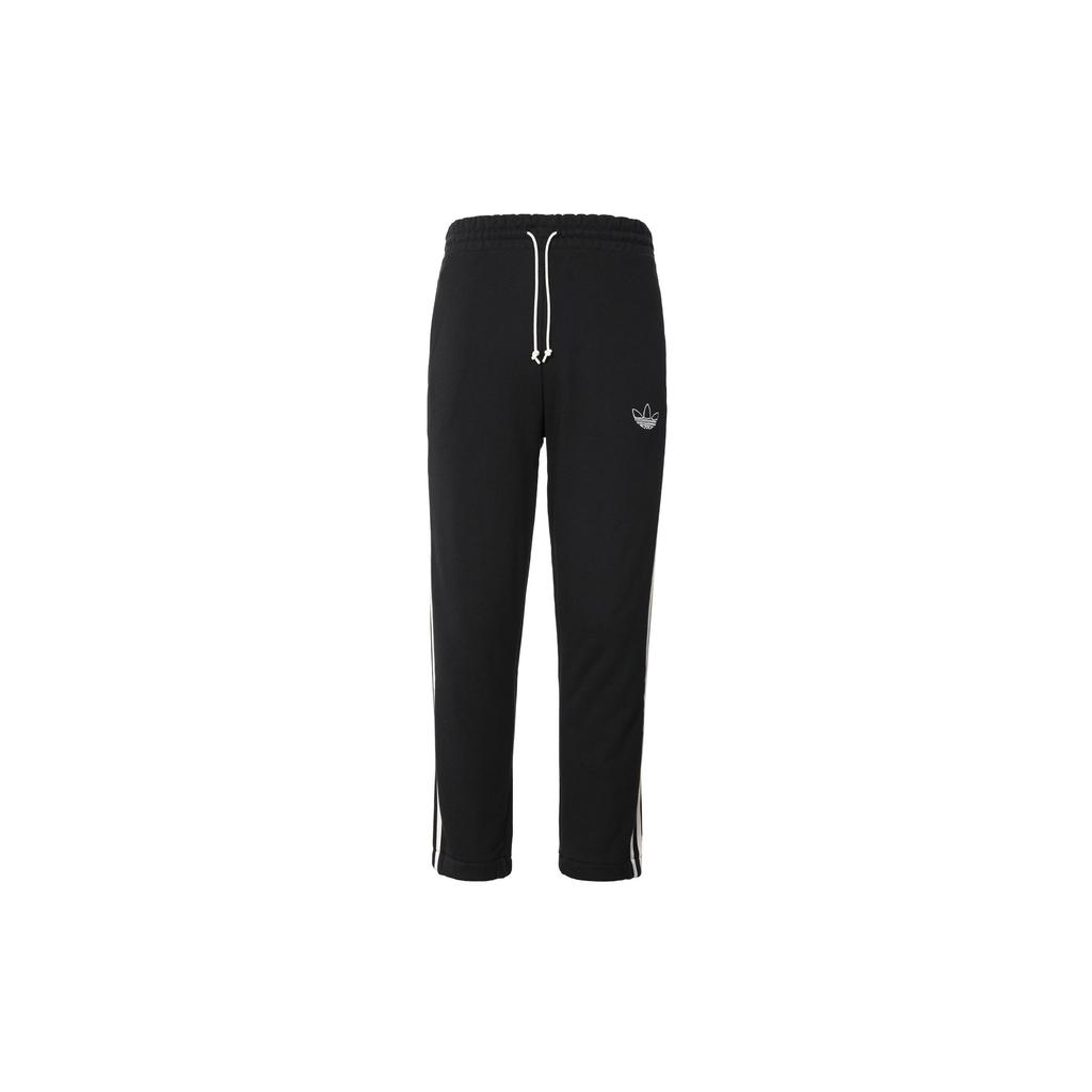 Adidas Logo Stripe Track Pants Women Bottoms Black IC8125