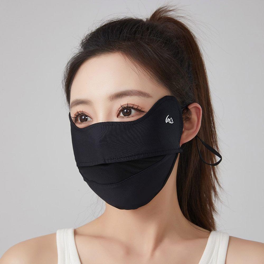Hanging Ear Summer Face Mask Ice Silk Sports Mask Gifts Sun Protection Mask