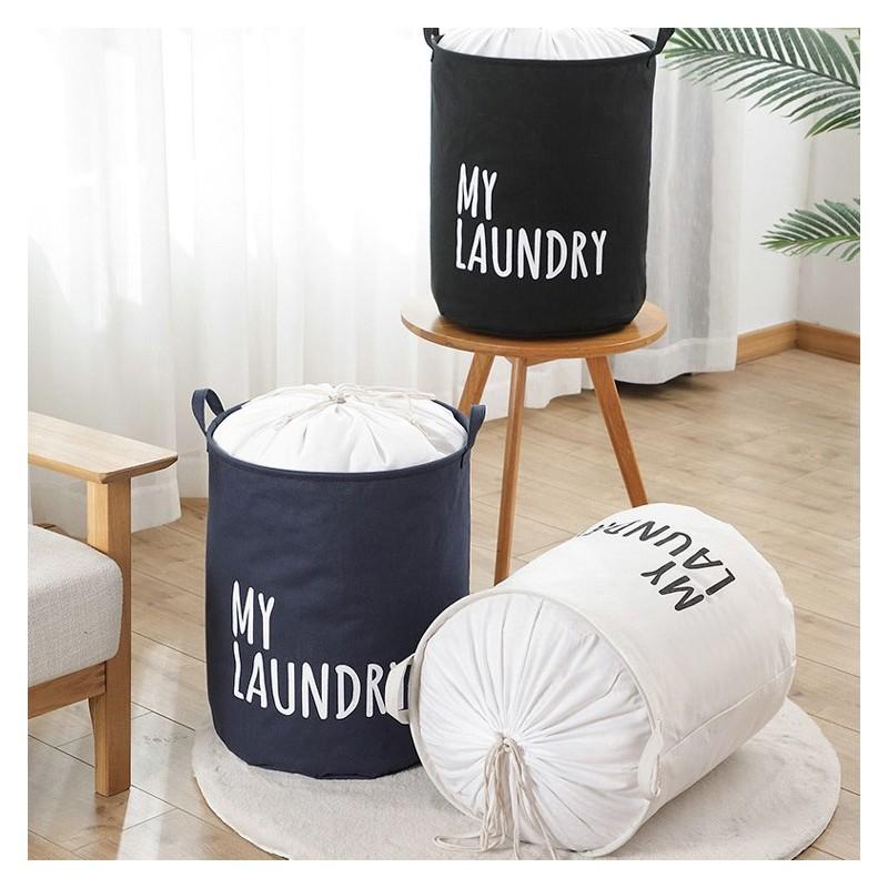 Organizer Toy Container Laundry Basket 40X50 Black Trunk