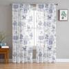 Countryside Retro Tree Animal Sheer Curtains For Living Room Kitchen Window Curtains Bedroom Tulle Voile Curtains