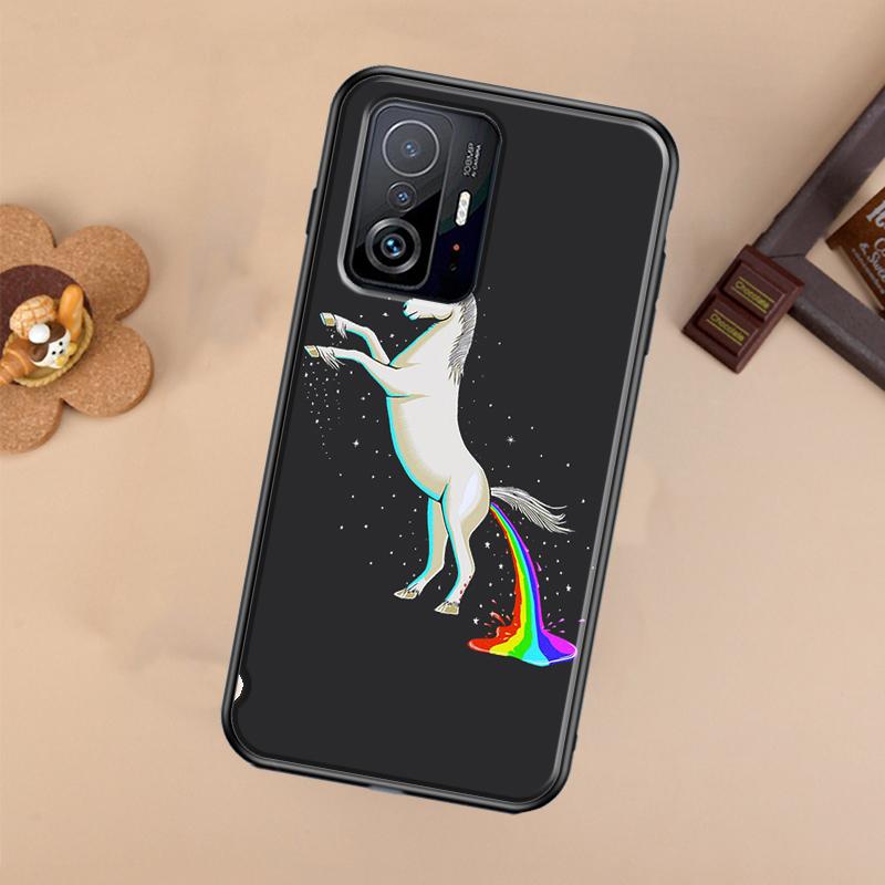 Cartoon Rainbow Unicorn Case For Xiaomi 14T 11T 12T 13T Pro 13 14 Ultra POCO X7 Pro X3 X5 F3 F5 F6 M6 X6 Pro Cover
