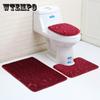 3PCS Bathroom Bath Mat Set Toilet Rugs Flannel Anti Slip Shower Carpets Set Home Toilet Lid Cover Shower Room Rug Floor Mats