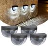 Solar Semicircular Outdoor Step & Wall Lights for Courtyard and Balcony Decor