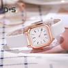 Women Quartz Watch Square Dial Faux Leather Strap Ladies Casual Business Formal Dress Wristwatch Fashion Jewelry Accessory Birthday Gift