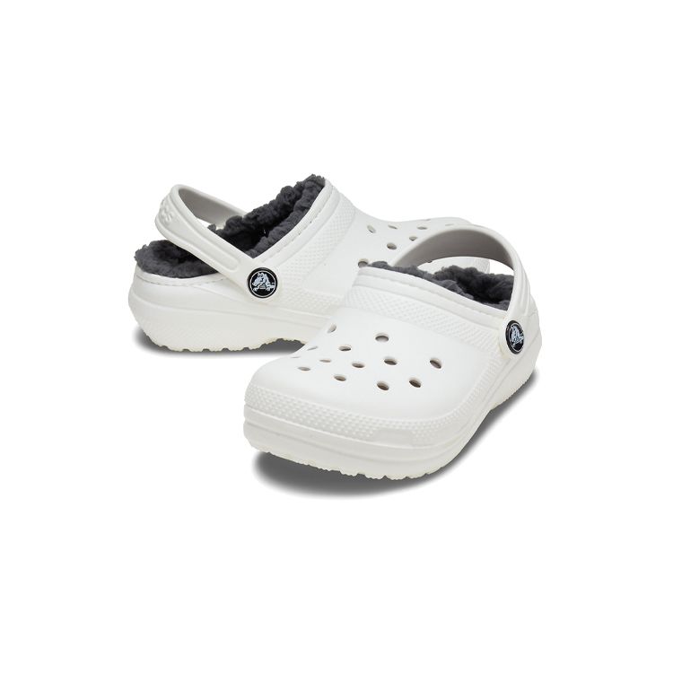 Crocs Классические пушистые сабо сандалии детские сандалии белые 203506-10M