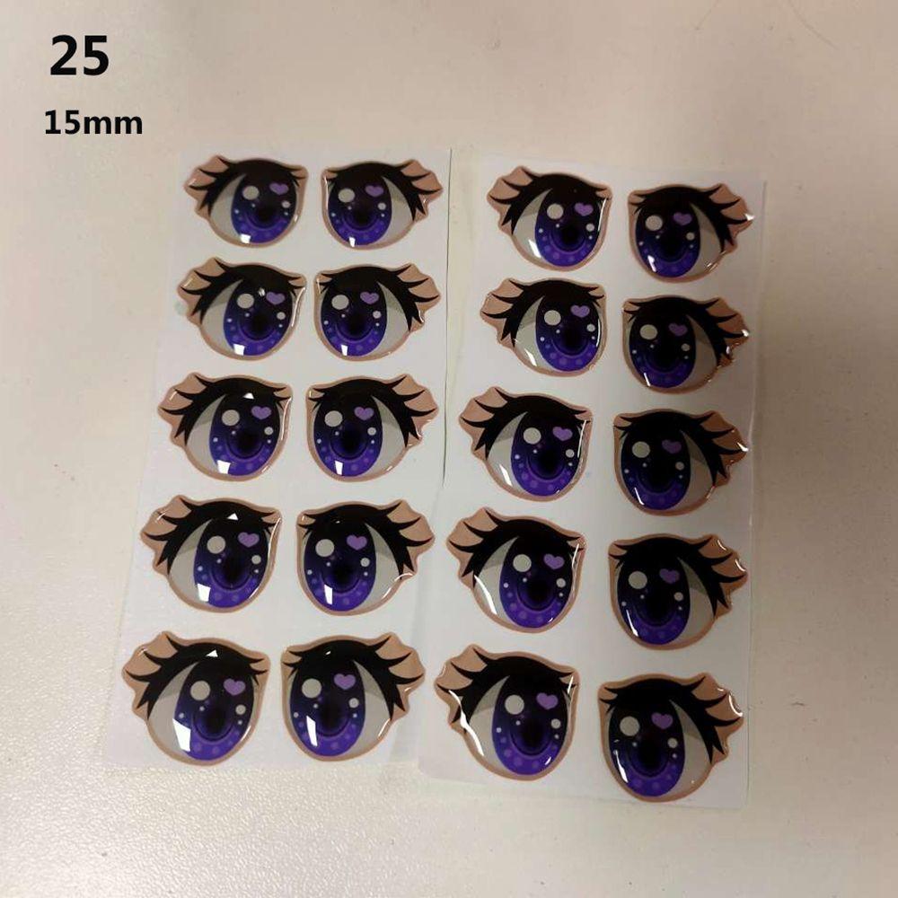 Toys DIY Doll Accessories Love Cute Sticker Face Organ Paster Clay Decals Cartoon Eyes Stickers