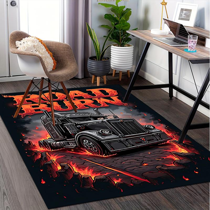 Road to Burn Chair Mat Office Carpet for Home Decor, Sofa Rug, Desk Pad, Gift for Any Room