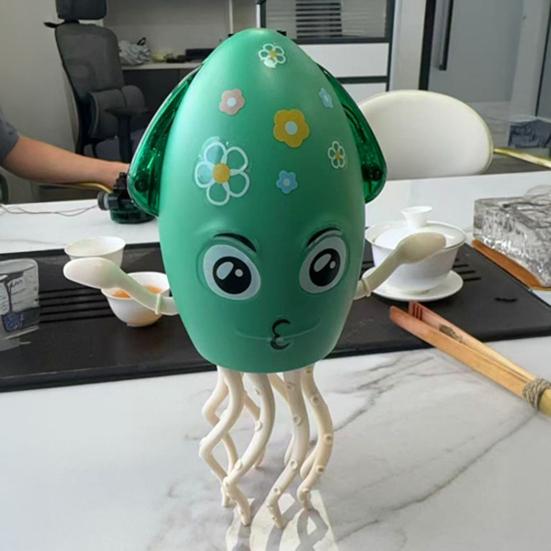 Electric Dancing Octopus Toy with LED Lights Music Smart Obstacle Avoidance Octopus Toy Toddlers Boys Girls Crawling Cartoon Octopus Toy