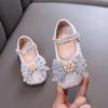 Весна Осень Девушка Принцесса Туфли Стразы Бабочка Дети Кожаные Туфли Модные Повседневные Блестки Детские Повседневные Свадебные Туфли На Плоской Подошве