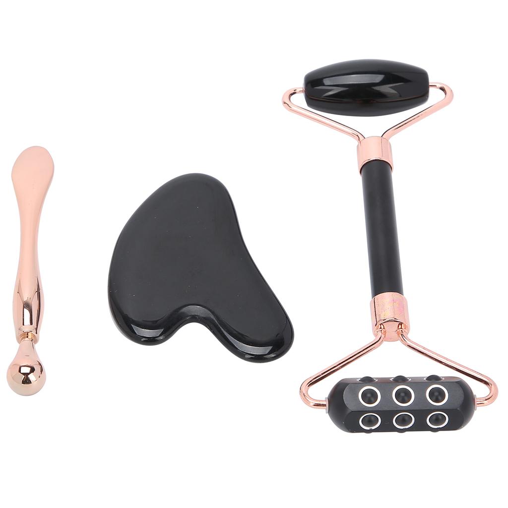 Массажер для лица с германиевым валиком, доска для скребков для лица, набор ложек для крема для глаз