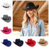 Cow Head Sunscreen Bucket Hat Felt Cowgirl Cap Retro Western Cowboy Hat  Travel