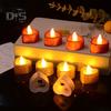 12 Pack Battery Operated Tea Light Candles Flickering Flameless LED Candle Lights Realistic Wicks Tabletop Lamp Decoration
