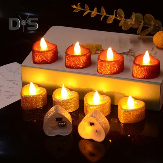 12 Pack Battery Operated Tea Light Candles Flickering Flameless LED Candle Lights Realistic Wicks Tabletop Lamp Decoration