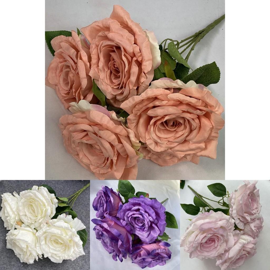 Букет искусственных цветов из шелка с розами Свадебный декор Домашняя фотография Цветочный реквизит