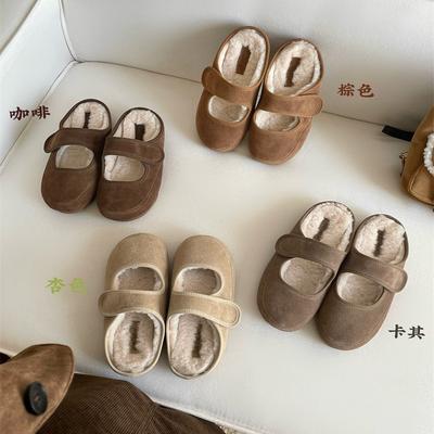 Туфли Baotou женские для улицы 2025 осень-зима новые мягкие на плоской подошве Мэри Джейн уродливо-милые на липучке с открытым подъемом ленивые туфли