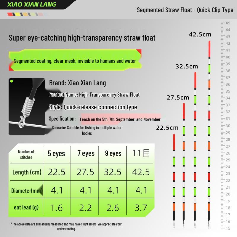 Самостоятельный поплавок Little Immortal без свинца: Привлекательный, высокочувствительный поплавок для карася для мелководья и деликатных поклёвок.