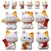 Мини-фигурки кошек удачи, реалистичные кошки, микро-ландшафтный орнамент для сада и ландшафта