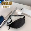 Casual Messenger Breast Bag 2025 Hot Sale New Versatile Solid Color Bag Women's Trend Sports Capacity Commuter Cycling Bag