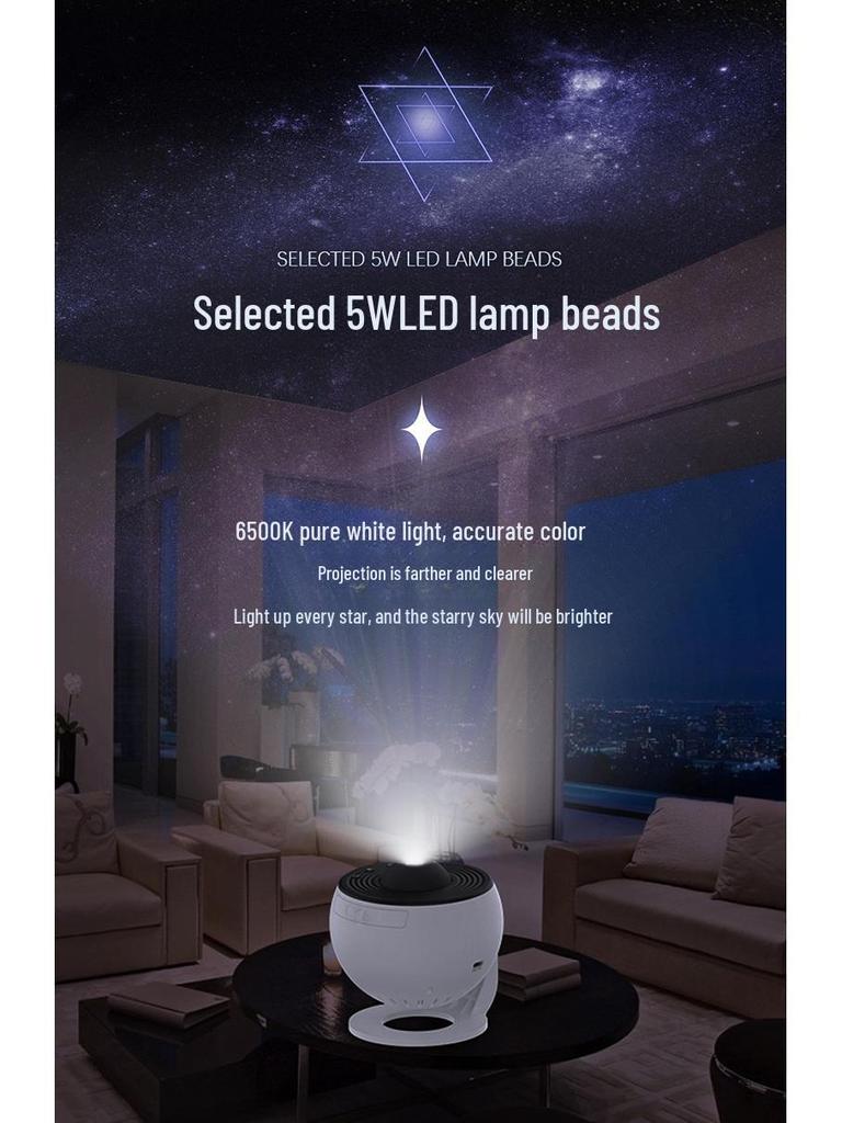 Galaxy Starry Sky Projection Lamp: Creative Bedroom Atmosphere Lamp for Kids