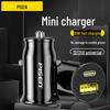 PISEN 30W Dual Port Car Charger (USB-A + USB-C) for Fast Charging Apple & Huawei Devices