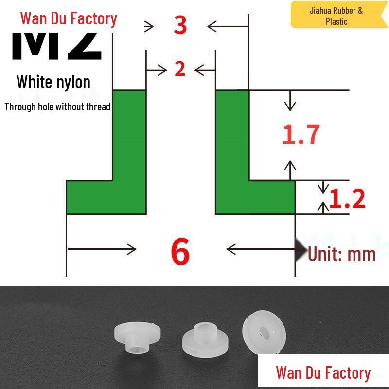 T-Shaped Nylon Insulating Bushing Spacer for M3-M35 Threads