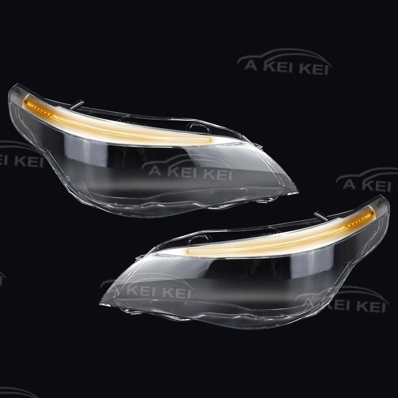 Подходит для BMW E60 E61 525I 530I 545I 550I 2008-2010 Светодиодная фара AFS Корпус фары Крышка фары Стекло фары С отверстием