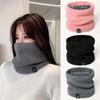 Fashion Women Knitted Scarf Solid Cashmer Like Winter  Scarves Lady Warm Thick Unisex Men Neck Scarfs