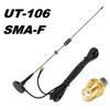 Антенна VHF UHF, двухсторонняя, двухдиапазонная, с усилением 3 дБи, SMA, гнездо, магнитное основание для портативного узла Lorawan Baofeng, автомобильное радио, рация