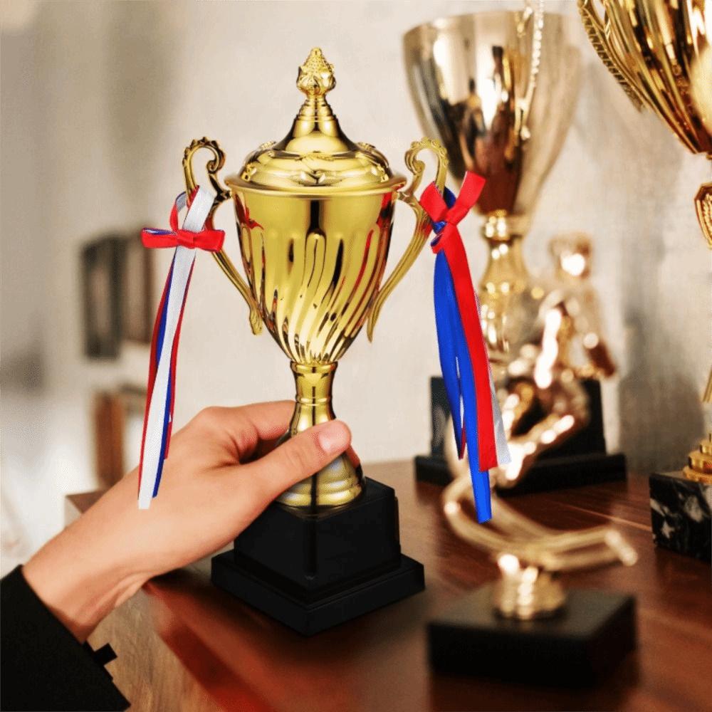 Metal Material Gold Trophy Cup Large Size Winner Trophies First Place Trophies  Celebration Events