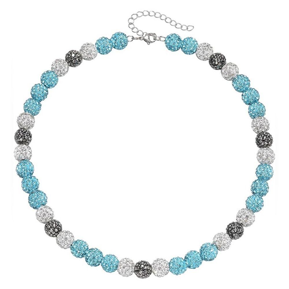 Rhinestones Baseball Necklace Unique Sports Ball Fashion Accessories Men