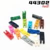 Свинья Радуга Детали MOC 44302 54657 Пластина-петля 1x2 Запирающая с 2 пальцами Совместимые кубики DIY Строительные блоки Частицы Игрушки