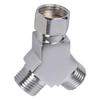 3 Way Y-Valve Diverter G1/2 Thread Three Way Connector Practical Faucet Inlet Valve  Water Heater