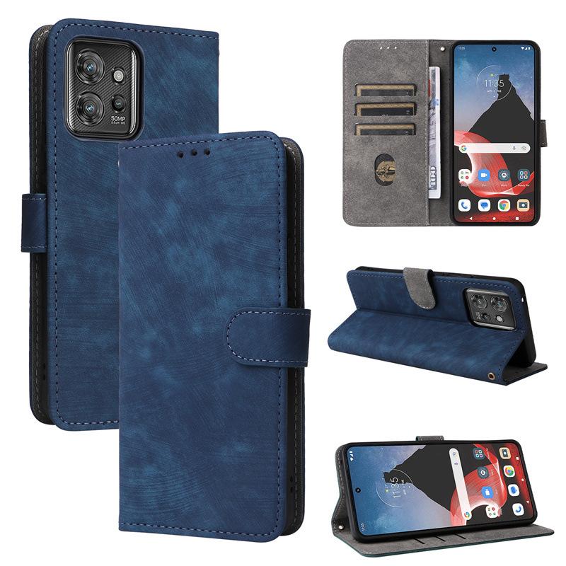 Leather Flip Cover for Motorola ThinkPhone PU Phone Case Full-Body Protection Shockproof with [RFID Blocking]