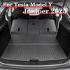 Для Tesla Model Y Highland Juniper 2026 универсальный коврик в багажник из TPE, коврик для багажа, всесезонный, водонепроницаемый, противоскользящий дизайн, напольные коврики