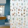 180*200cm Bathroom Curtain Waterproof Shower Curtain with 12 Curtain Hooks and Rings Shower Curtain Set