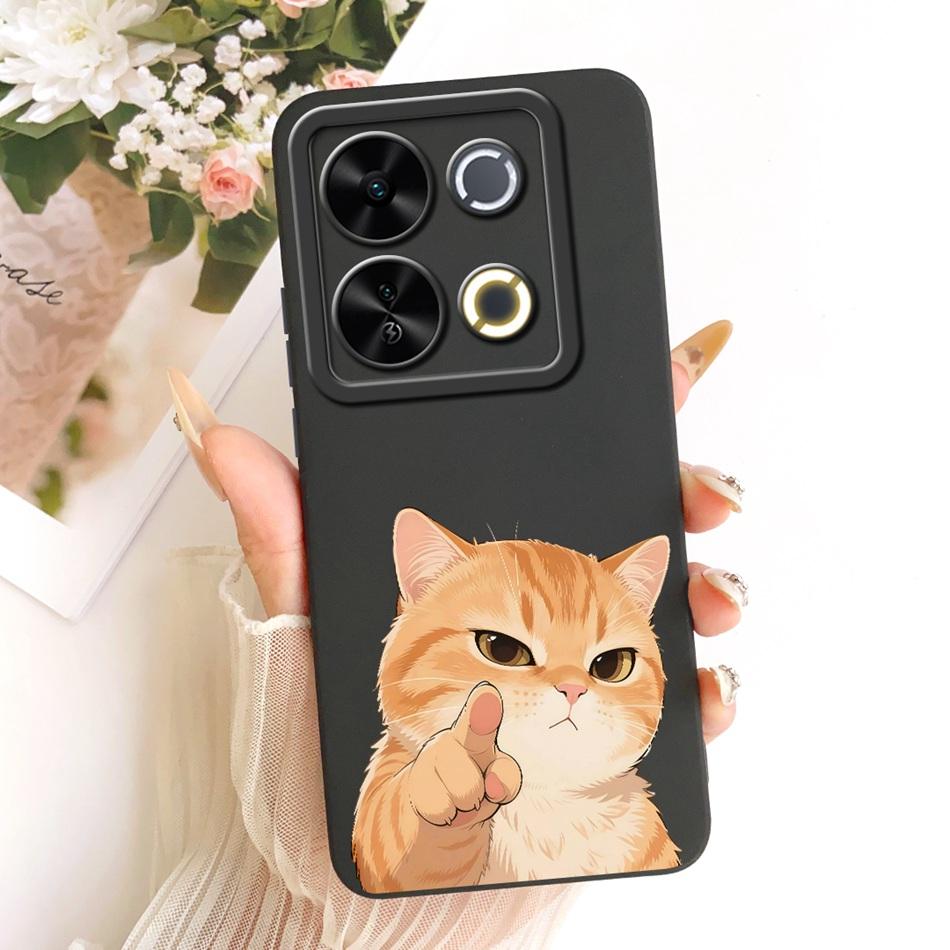 For ITEL P65 Cute Cat Flower Cartoon Phone Case For Itel P671L ItelP65 Shockproof Soft Silicone Covers Bumpers