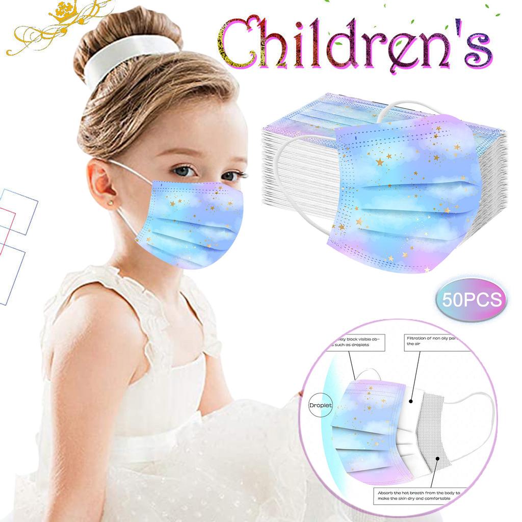 Детская детская маска Одноразовая маска для лица Промышленная 3-слойная ушная петля 50 шт. Маска