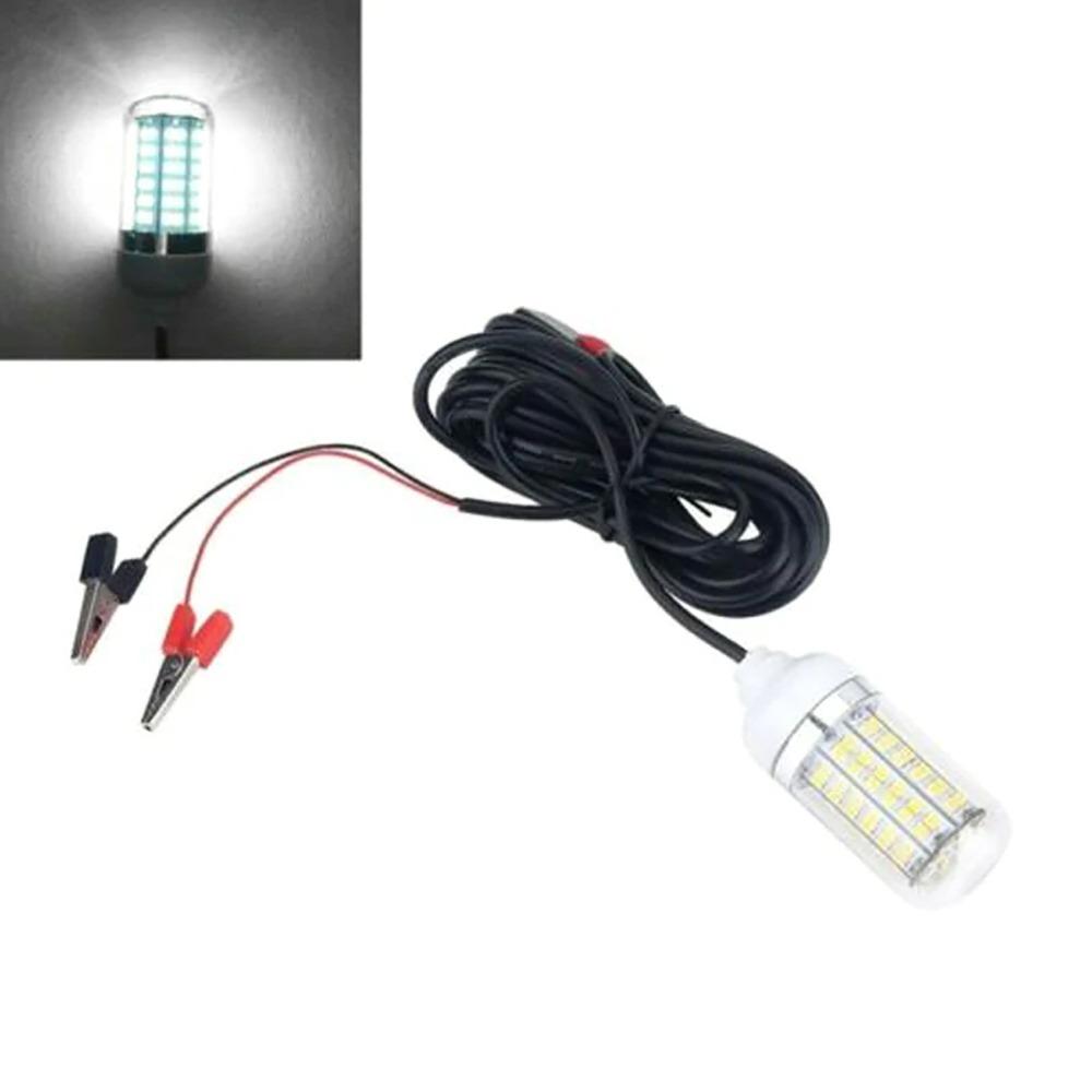1Pcs 12-24V LED Underwater Fishing Light 108Leds 2835SMD Lure Fish Finder Lamp LED Pool Lights