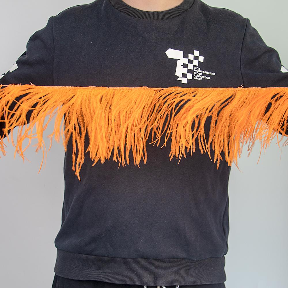 Перо 1 метр Белые страусиные перья Отделка бахрома 8-22 см Натуральная лента из страусиных перьев для свадебной вечеринки Декорация одежды Перья