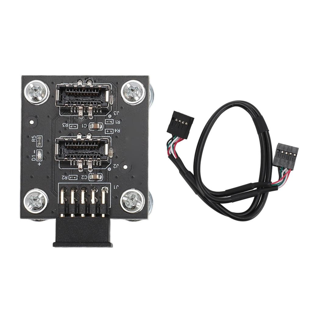 Dual USB 3.1 Front Panel Socket Key‑A Type‑E To USB 2.0 9Pin 10Pin Mainboard Header Male Cable