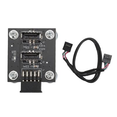 Двойной разъем USB 3.1 на передней панели Key‑A Type‑E на USB 2.0 9-контактный 10-контактный разъем материнской платы Male Cable