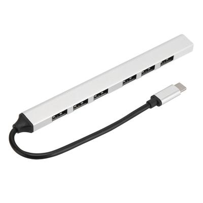 USB C 3.0 Хаб Алюминиевый сплав 7 портов 5.0 Гбит/с Type C Хаб Расширитель для ПК Ноутбука