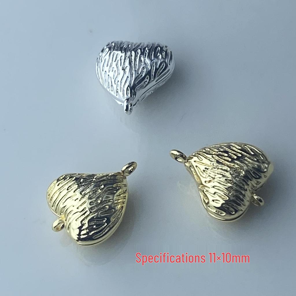 Полые Бусины в Форме Сердца Аксессуары для DIY Украшений - Бусины для Нанизывания и Разделители-Подвески
