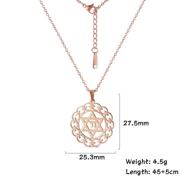 Чай Амулет Звезда Давида для мужчин кулон ожерелье золотого цвета Каббала еврейские подвески религиозные символы сверхъестественные ювелирные изделия