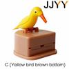 JJYY Detachable Toothpick Storage Box Bird Toothpick Box Dispenser Automatic Push-type Toothpick Holder Table Decoration Holder