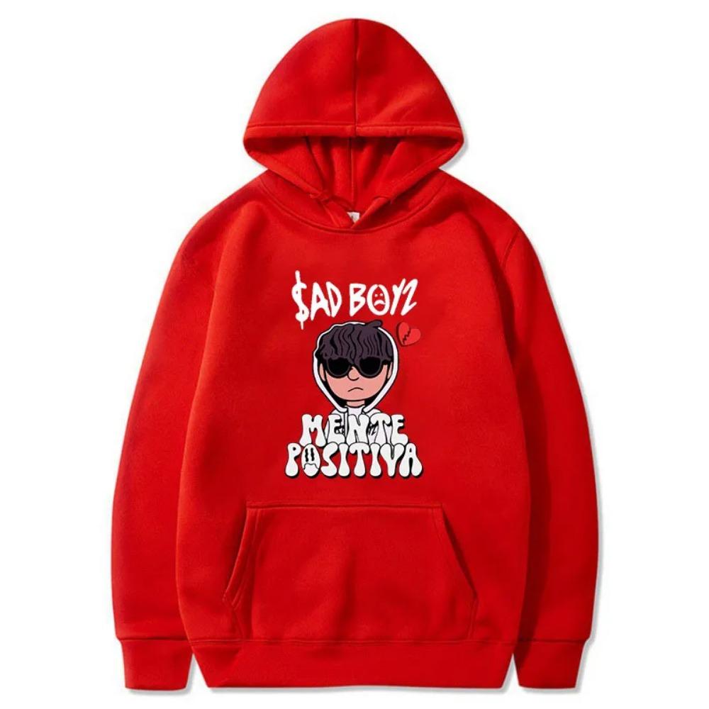 2024 Мужские толстовки с капюшоном Junior H Sad Boys Harajuku Girls Hip Hop Pullover Fancy Music Gift Повседневная свободная удобная толстовка